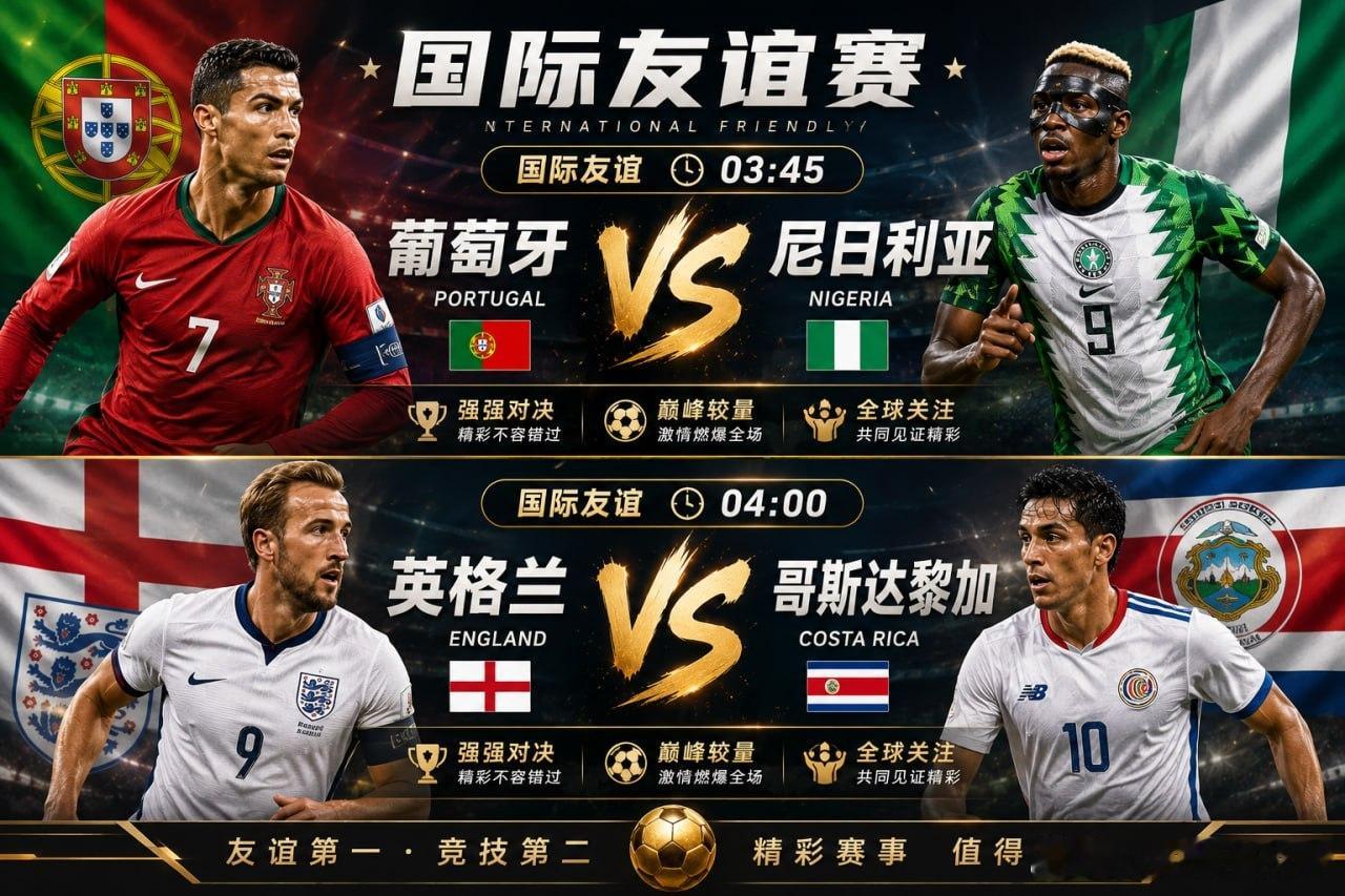 葡萄牙 vs 尼日利亚国际友谊 观点：葡萄牙 倾向：葡萄牙 -1.25比分：2-