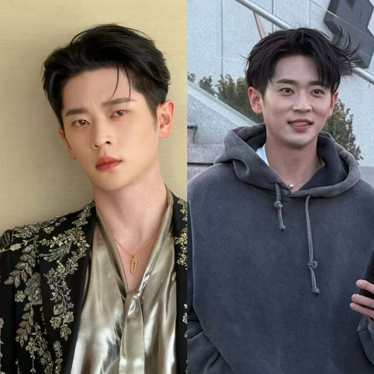 丞磊昨天男明星今天男大昨天是气场全开的男明星，今天秒变清爽少年感男大！丞磊这反差