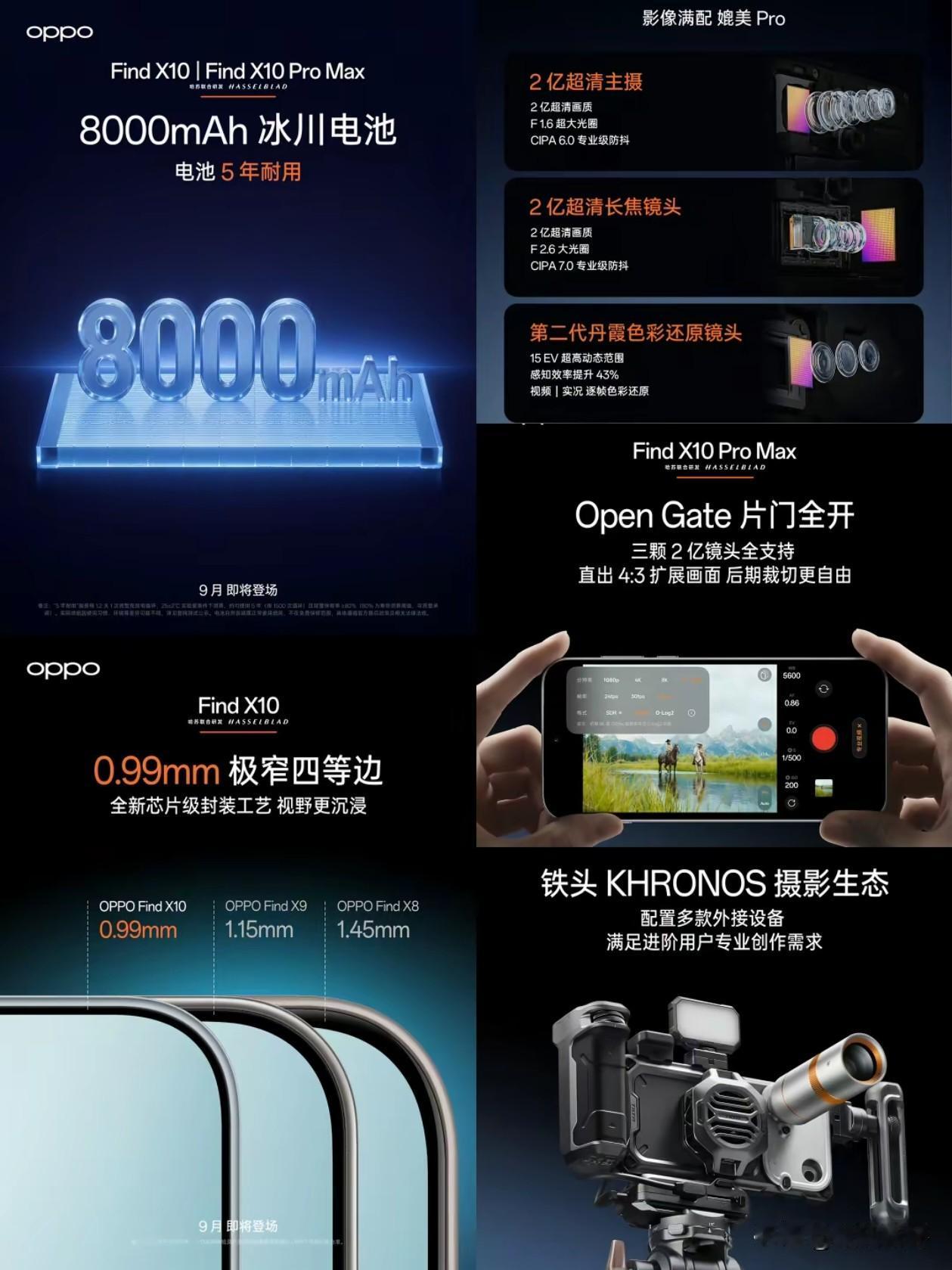 OPPOfindX10系列目前预热这么多[思考]标准版双两亿+第二代丹霞镜头，也