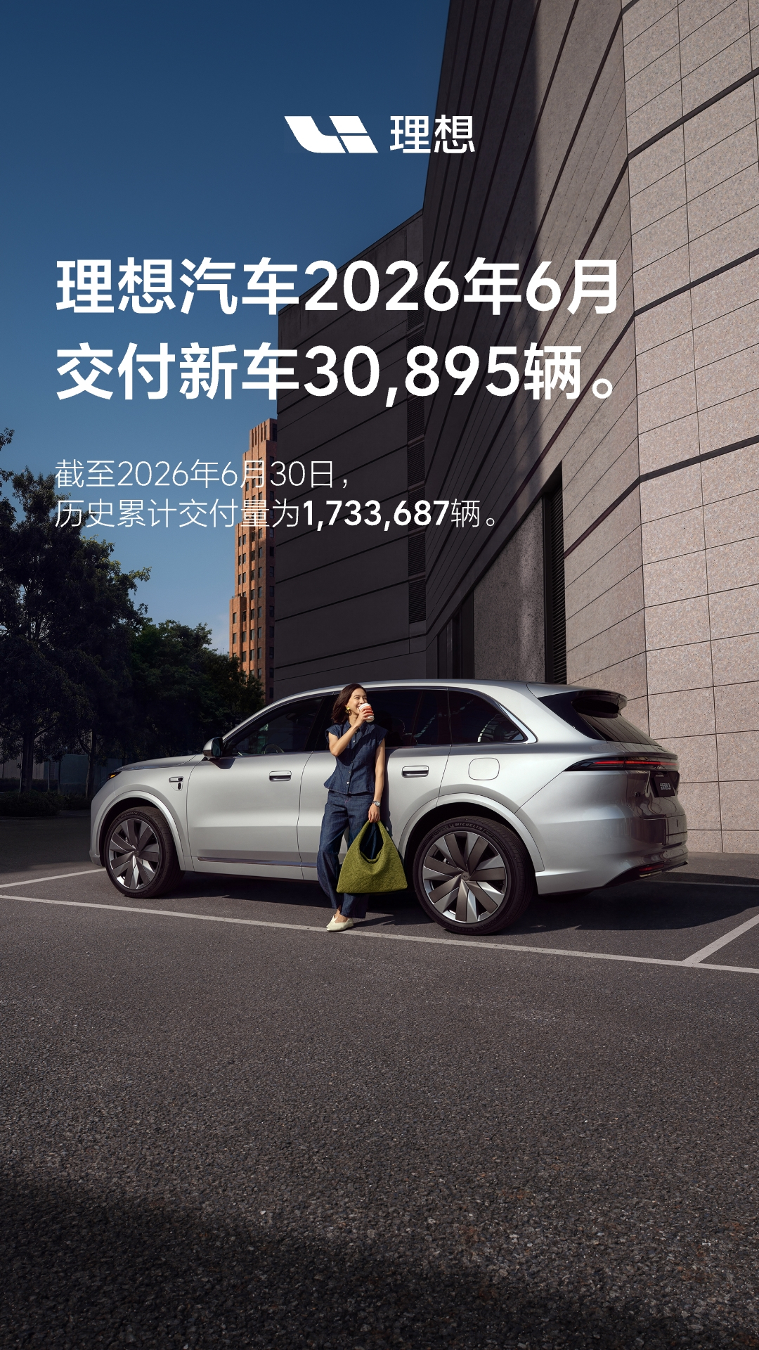 理想6 月总交付：30895 台同比下滑14.84%，销量下滑主要原因可能是大量