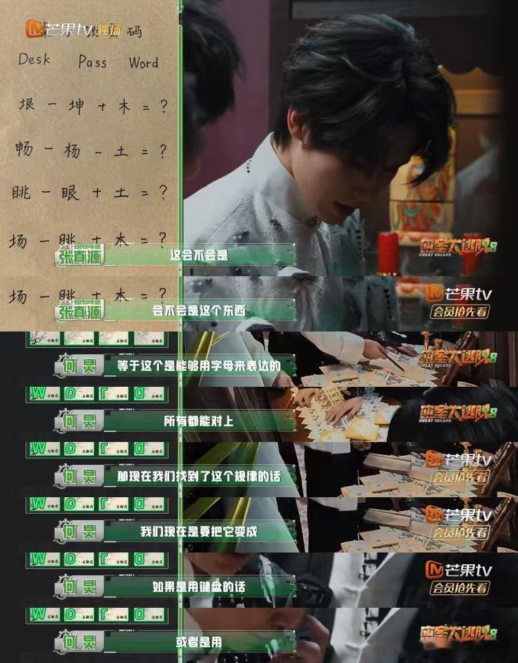 何老师解题堪比熹妃回宫密室大逃脱 密逃名场面上线！何炅回归特调小队气场全开，众人