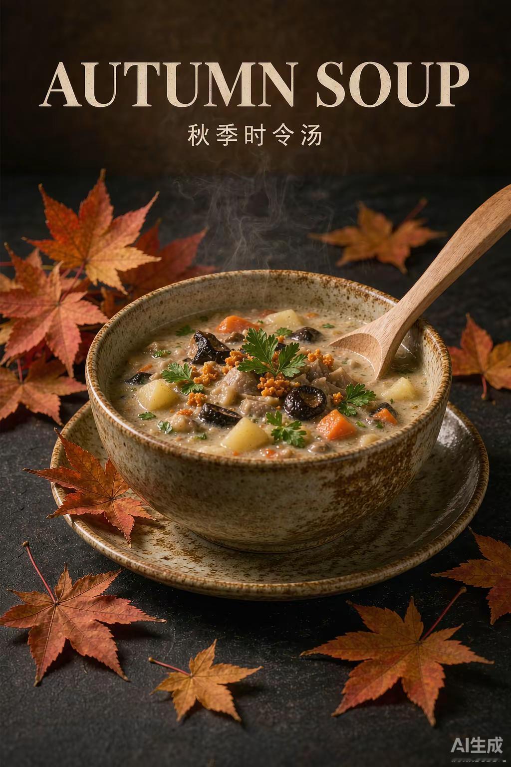 秋一下才对味。入秋仪式感拉满，第一口必须是热乎的。一碗汤、一壶茶，配上窗外的风，