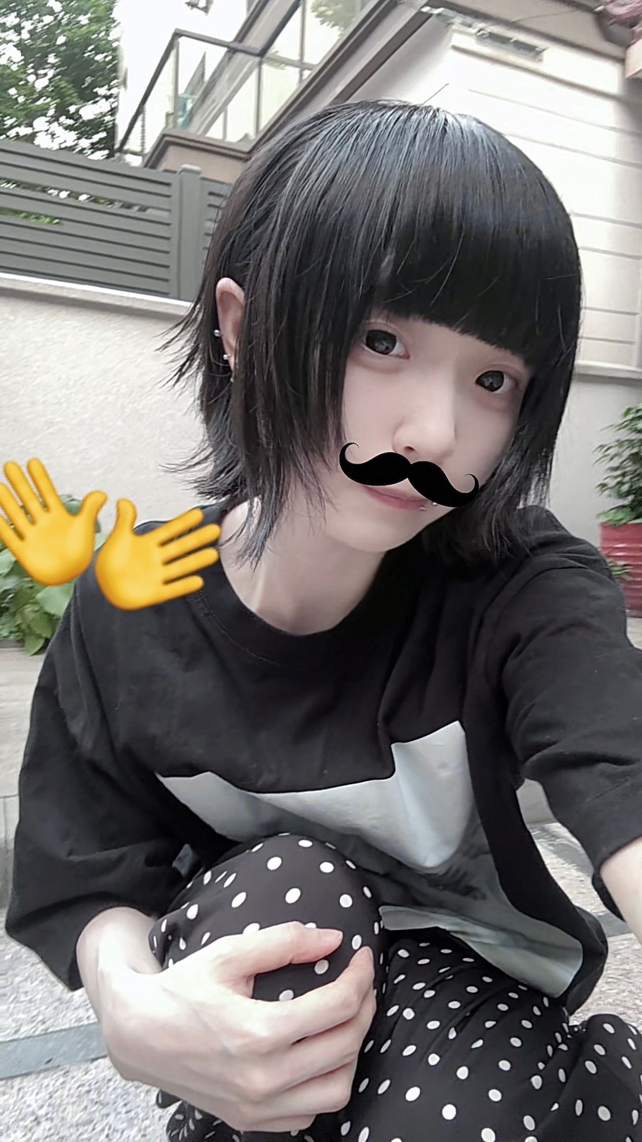 自己弄的发型