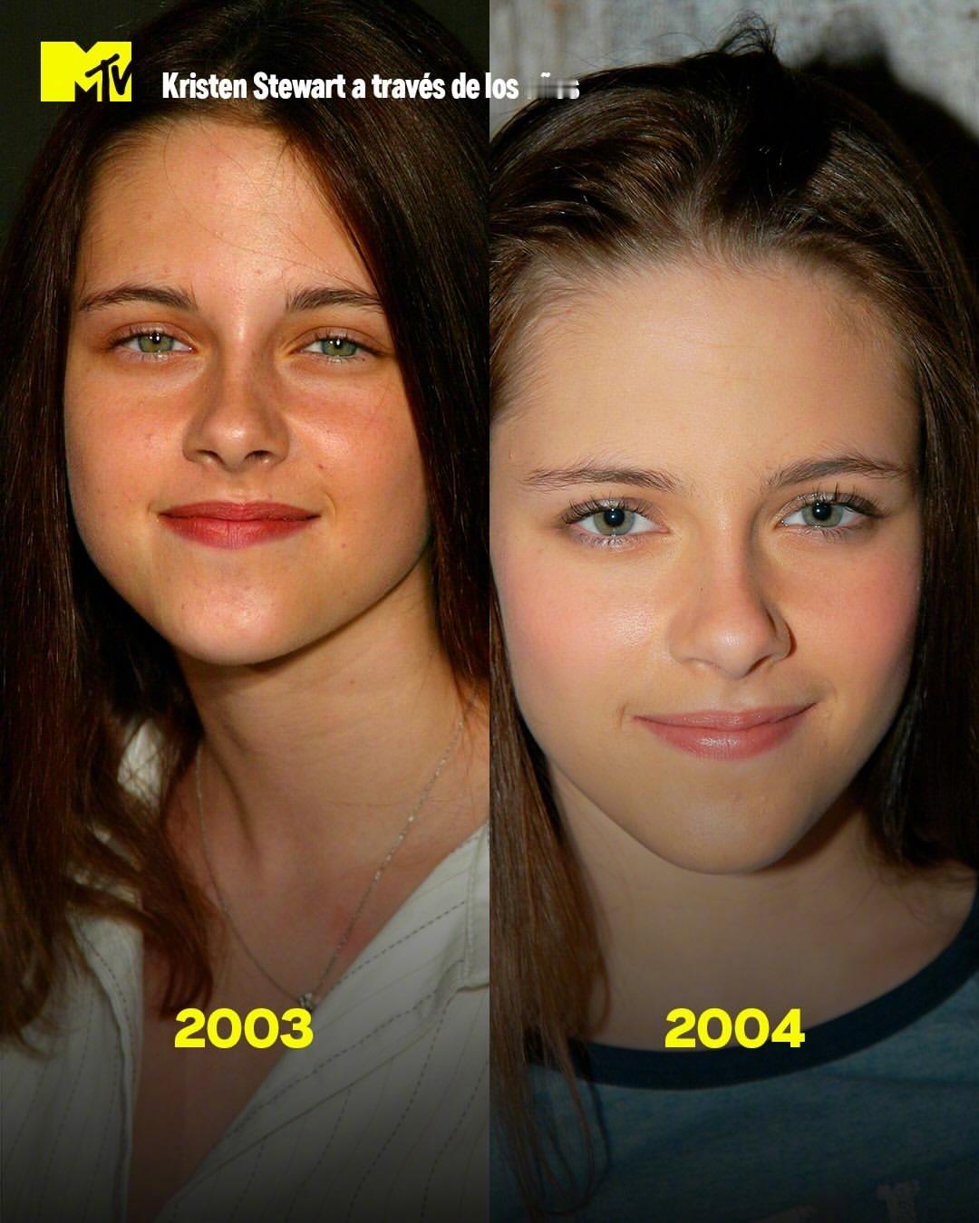 迎来36岁生日的克里斯汀·斯图尔特（Kristen Stewart）近24年的容