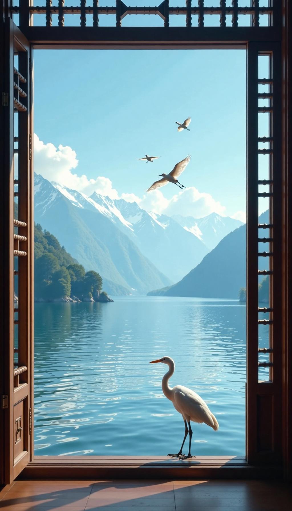 下联:赏千种风景，迎百年华章