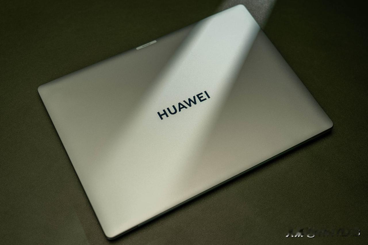 来看看这是啥，全新华为 MateBook 14 鸿蒙版，我手上这个配色叫原野绿，