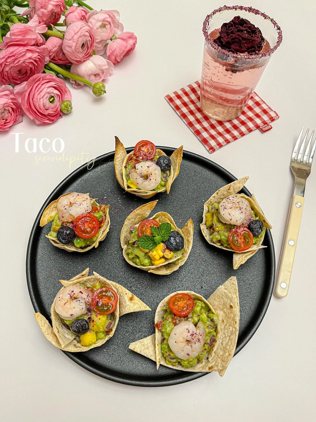 牛油果虾仁Taco | 🌮低脂低卡脆脆杯