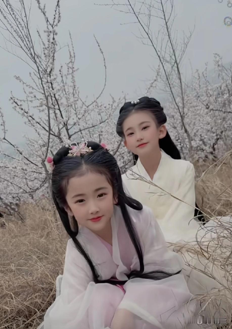 身着美丽的汉服，
可爱氛围扑面而来，
这才有东方小仙女的感觉。