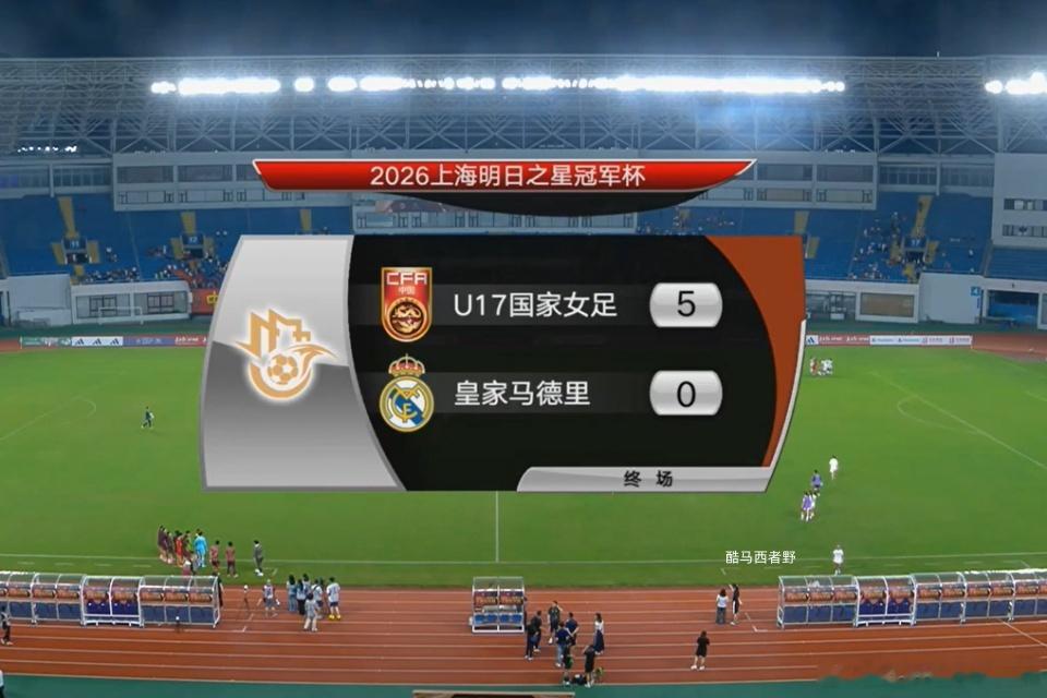【明日之星赛后评球，中国U17vs皇马U17】这是一场一边倒的比赛，从这支皇马U