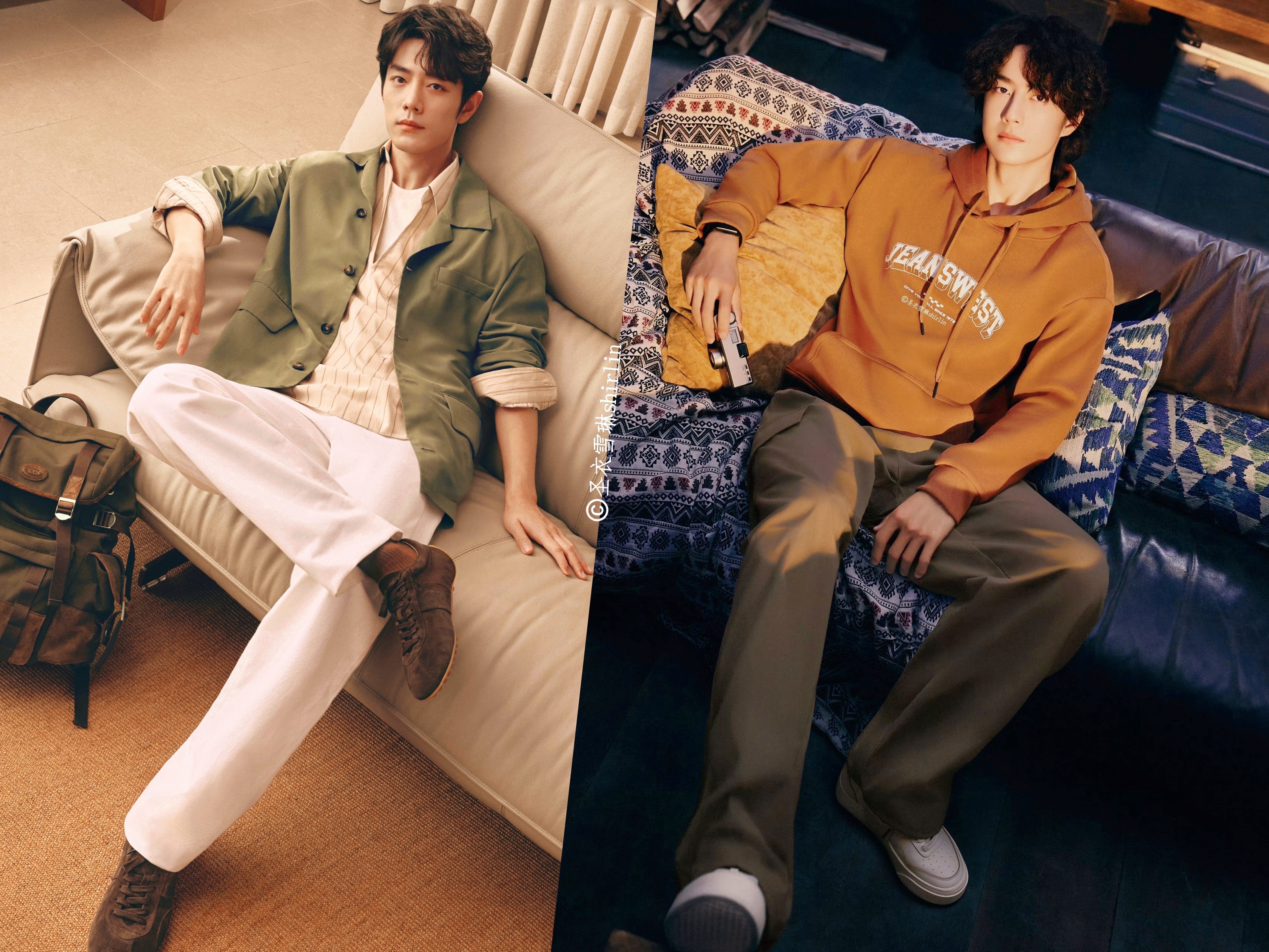 博君一肖 建议两位代言人躺在一起拍沙发🛋️大片