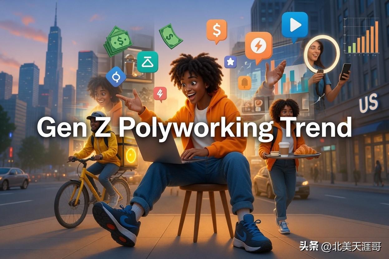美国Z世代掀起“多职潮”：一份工作不再够用

      美国Z世代（1997-