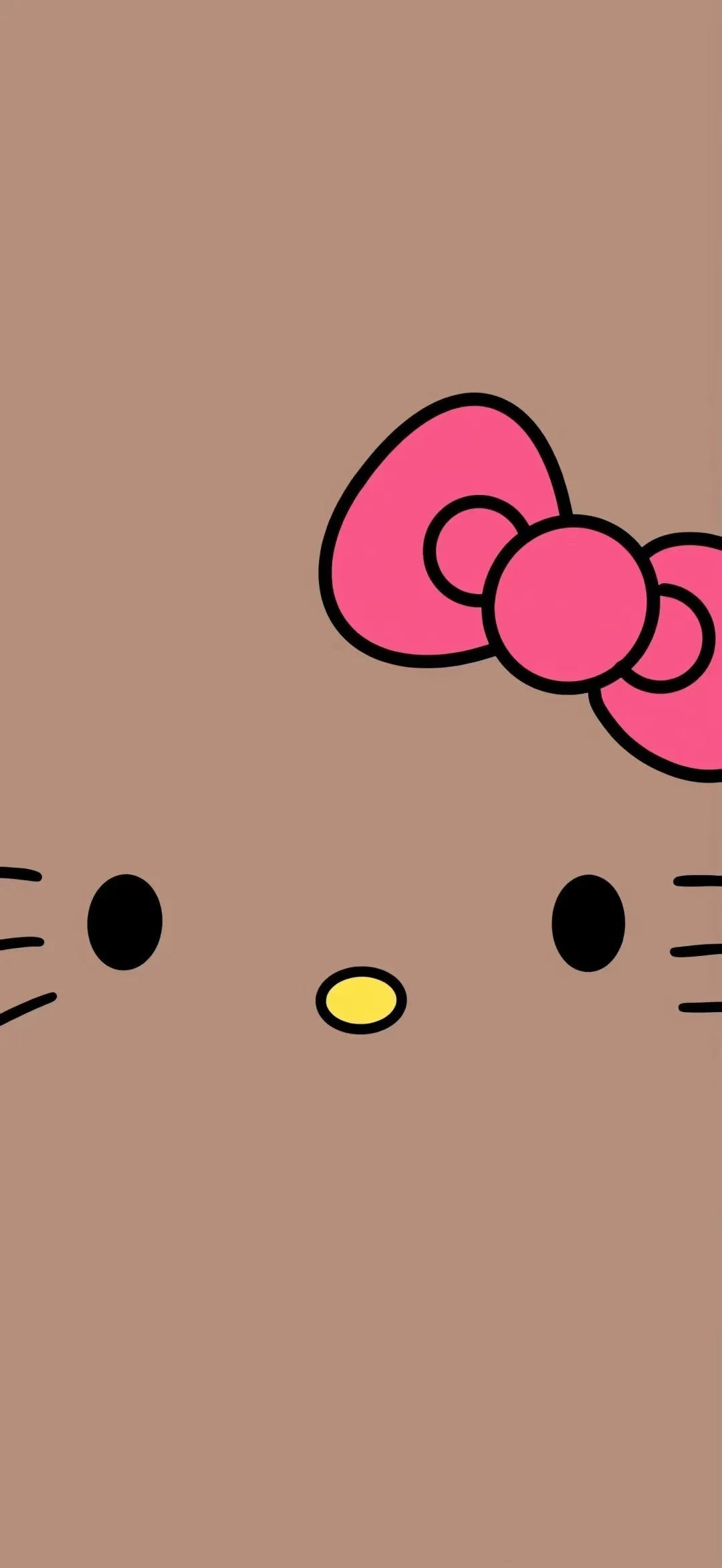 黑皮hello Kitty高清壁纸｜可爱壁纸｜聊天背景图｜无水印｜高清 