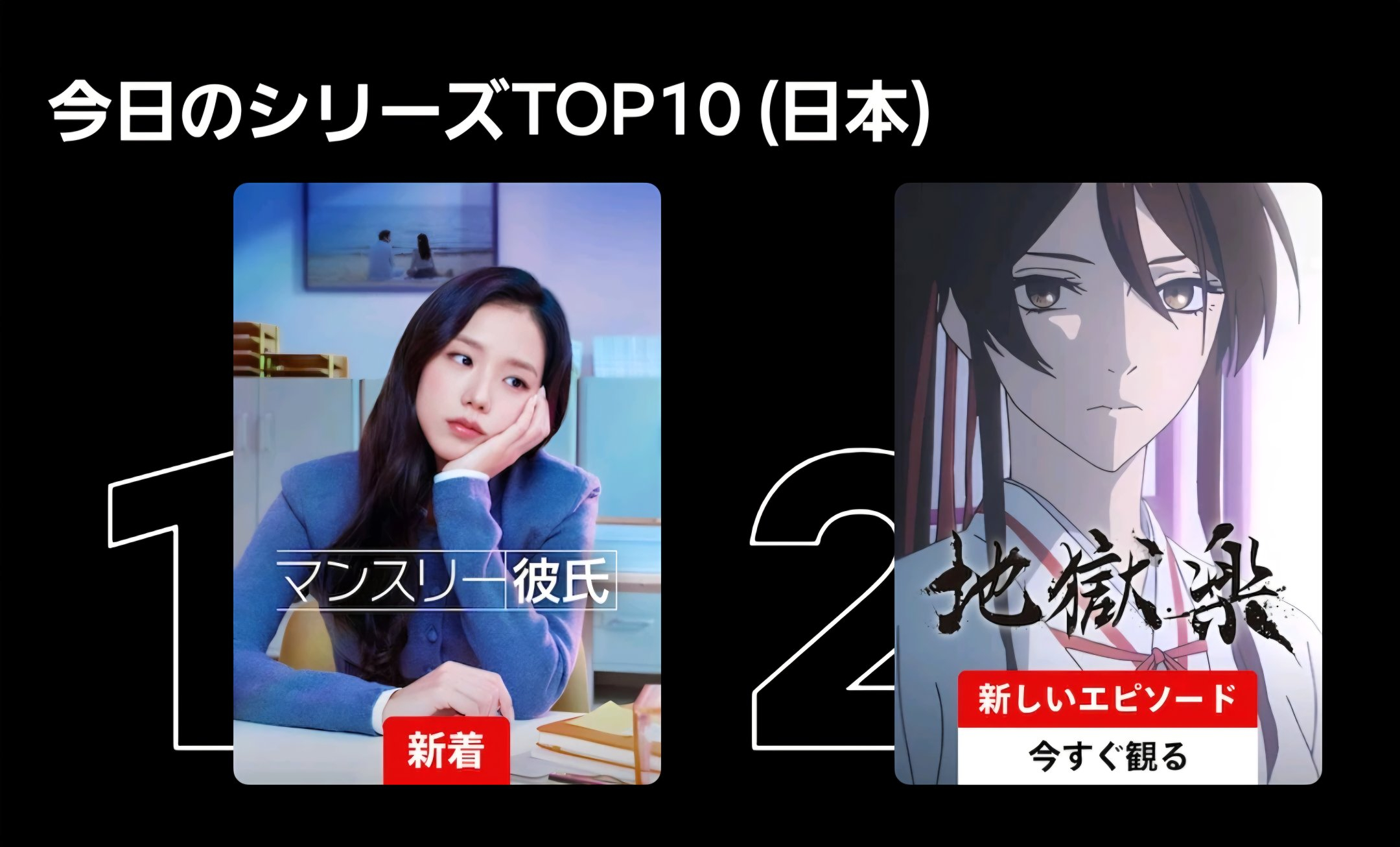 秀秀厉害啊，月刊男友在日本网飞平台，人气度竟然高过动漫了 