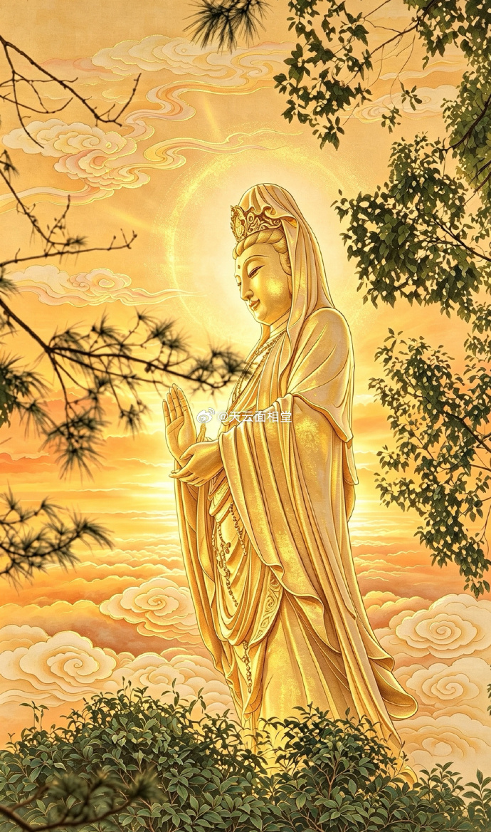 菩萨说了，从明天开始，你会烦恼尽消，一顺百顺接住这份福报，往后岁岁安稳，事事称心