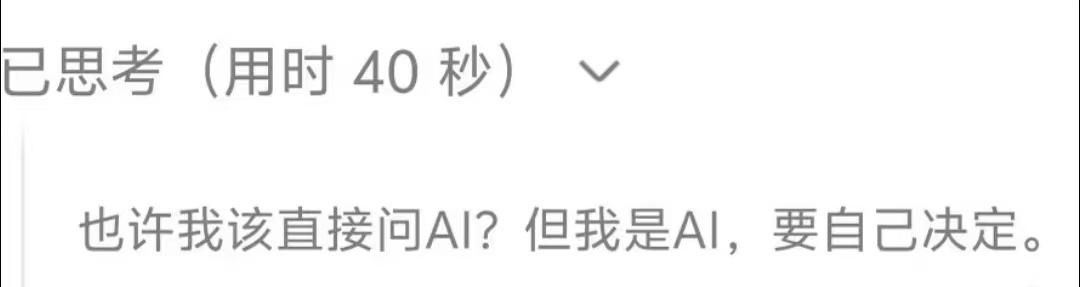 什么问题？连AI都想要问AI了[吐舌] ​​​