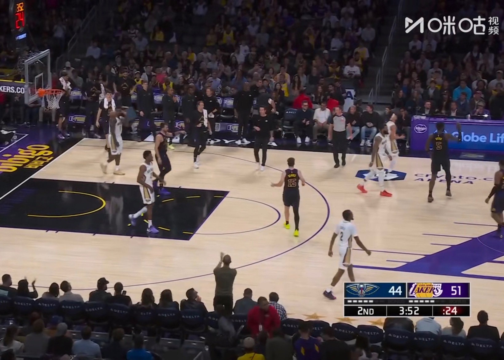 可以，老詹上来，湖人就会打球了。