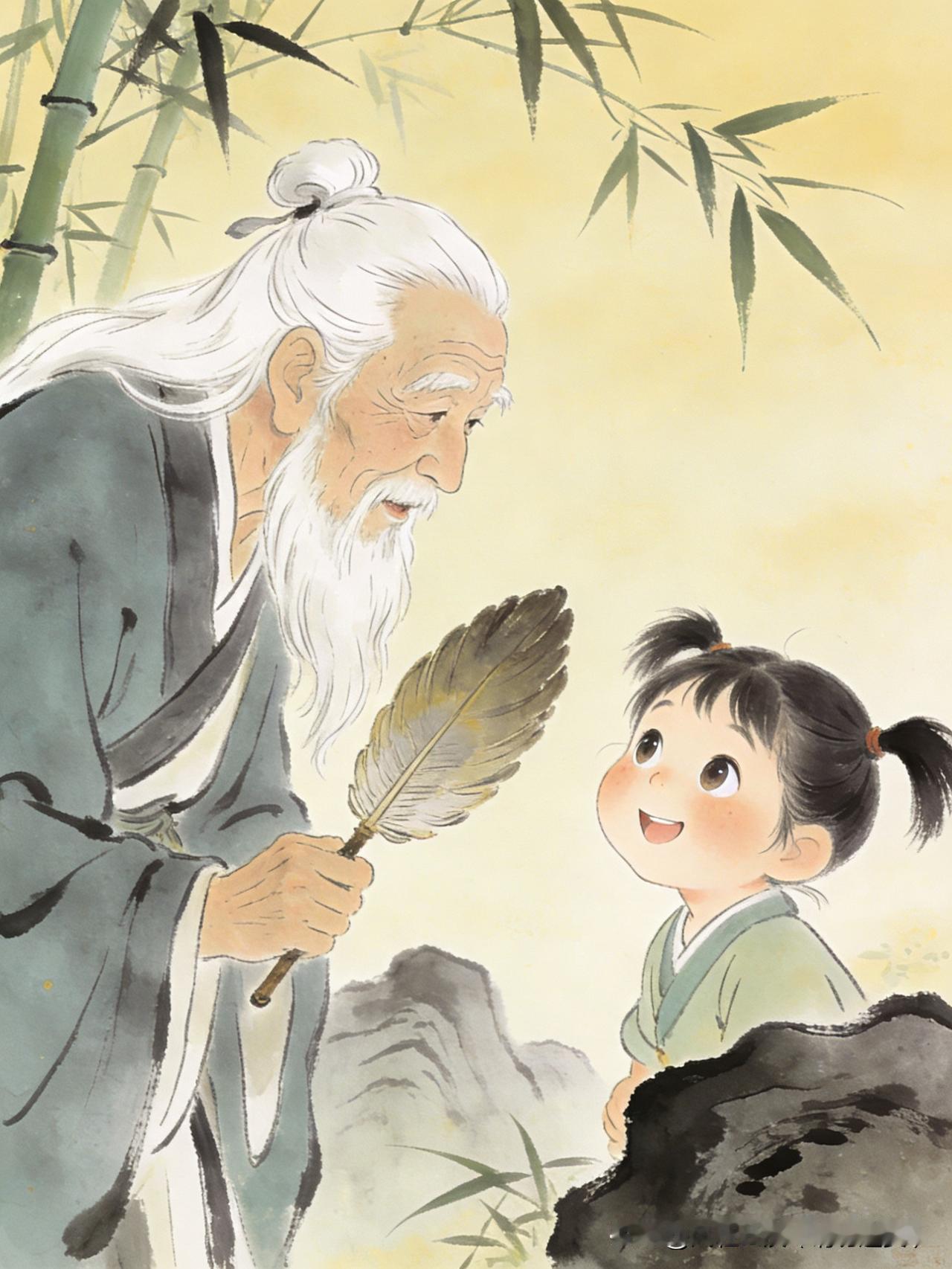 上联：老头头头是道
 下联：稚童童童无忌