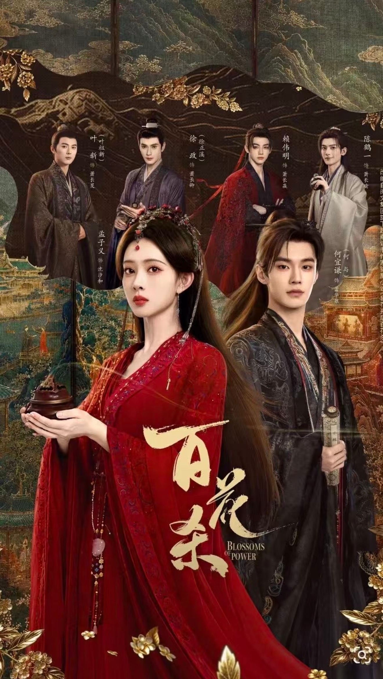 7月13日在播剧灯塔&猫眼播放量《百花杀》主演：孟子义 何与灯塔播放量排名第一?