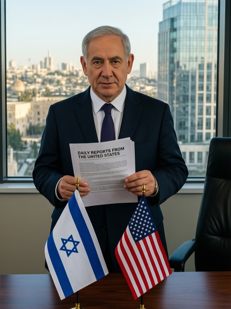 内塔尼亚胡说美国每天向我汇报｜美伊以冲突 4月13日，以色列总理内塔尼亚胡在内阁