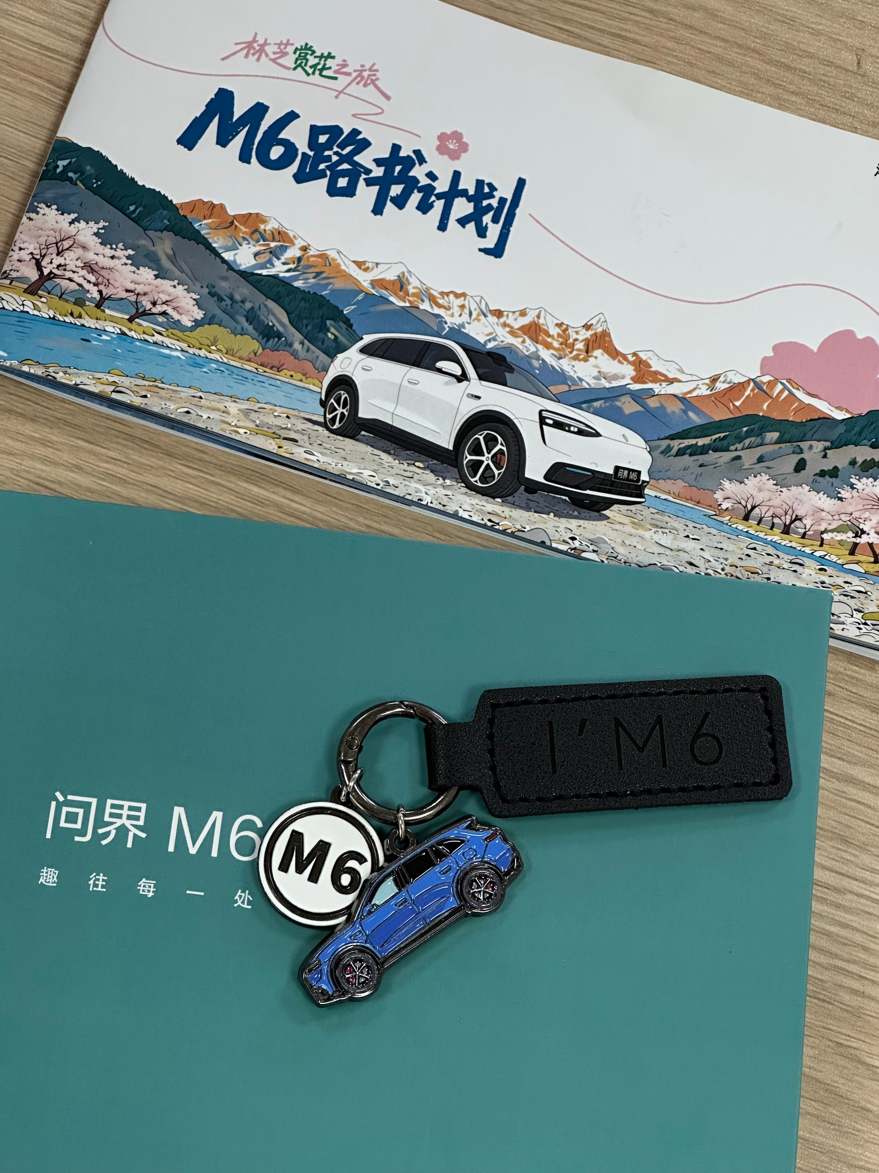 看来单纯钥匙扣确实没几个人想要那再加两个奖品，一起抽吧问界M6挎包+一套冰箱贴+