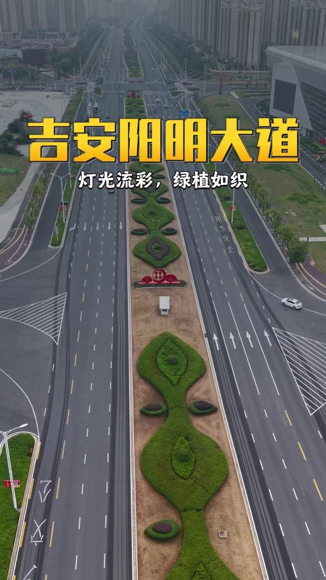 双向8车道如艺术长廊铺展，灯光流彩、绿植如织，现代气派与山水意境完美交融。连深圳