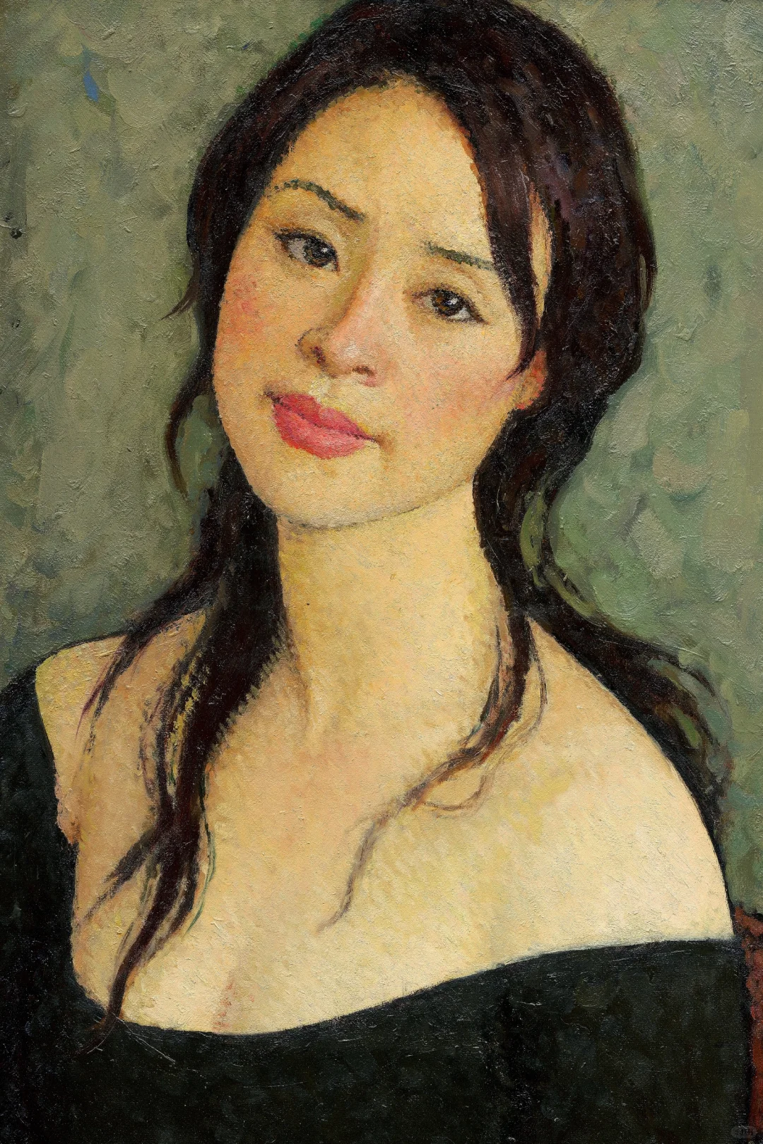 靳尚谊油画《玉女》美到极致，高清，很赞。