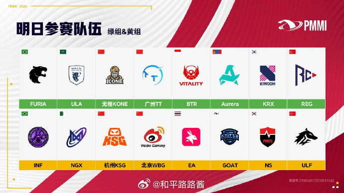 【2026和平精英澳门邀请赛】小组赛 队伍预告 澳门邀请赛小组赛2026和平精英