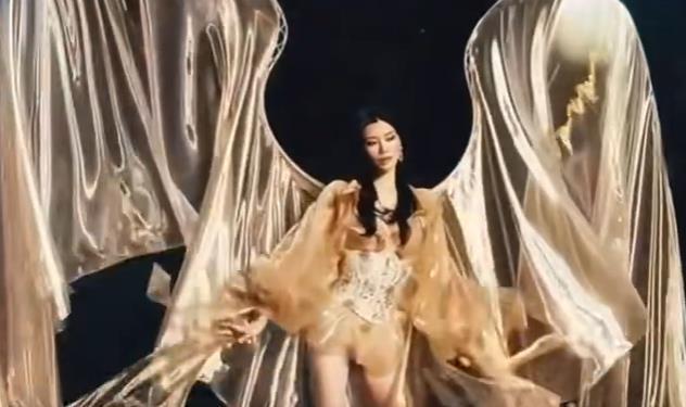 奚梦瑶重返维密T台走秀 时隔8年，如今的奚梦瑶已经成为豪门阔太，他重新回到维密T