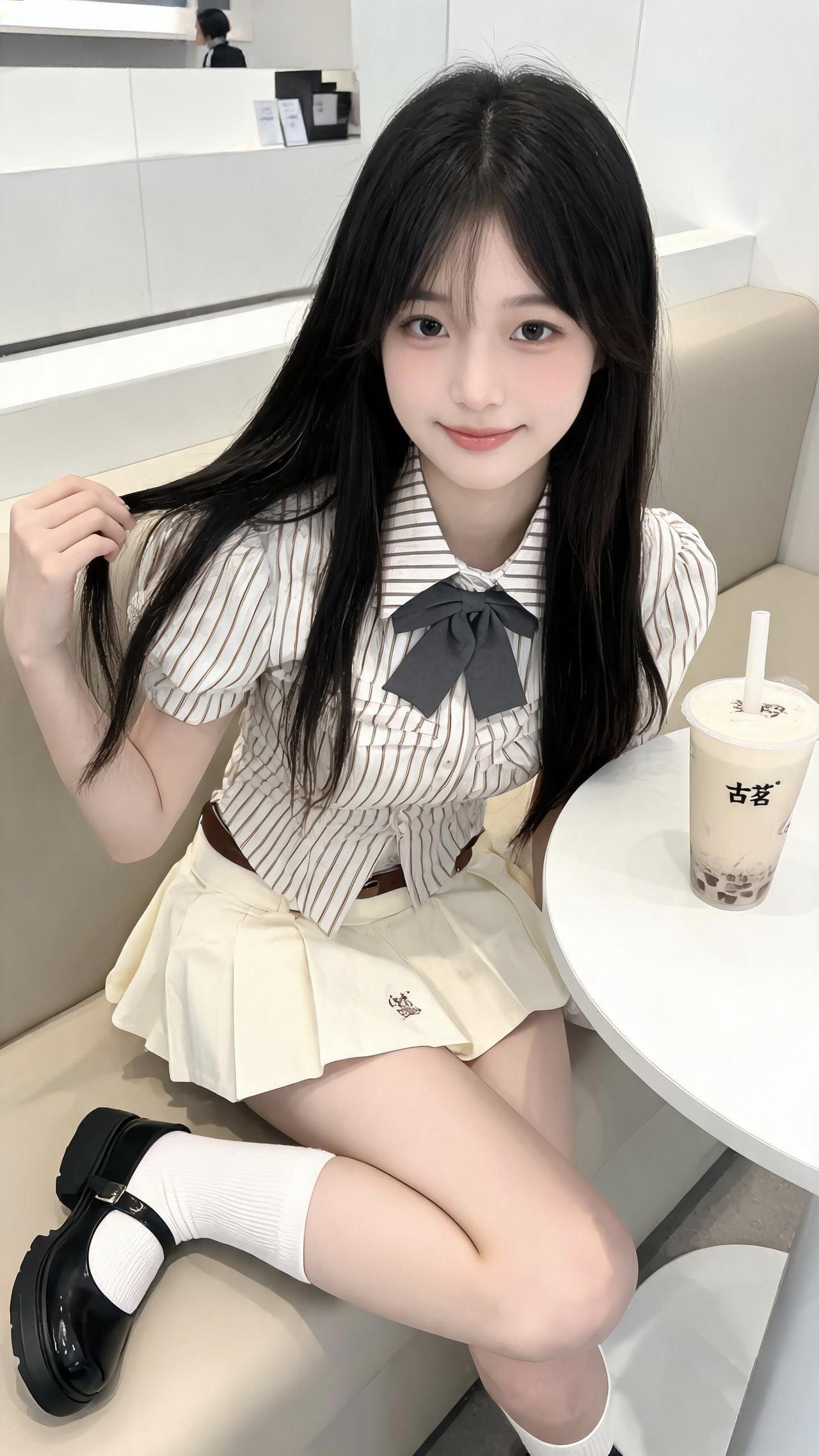 清纯甜美的样子漂亮吗
