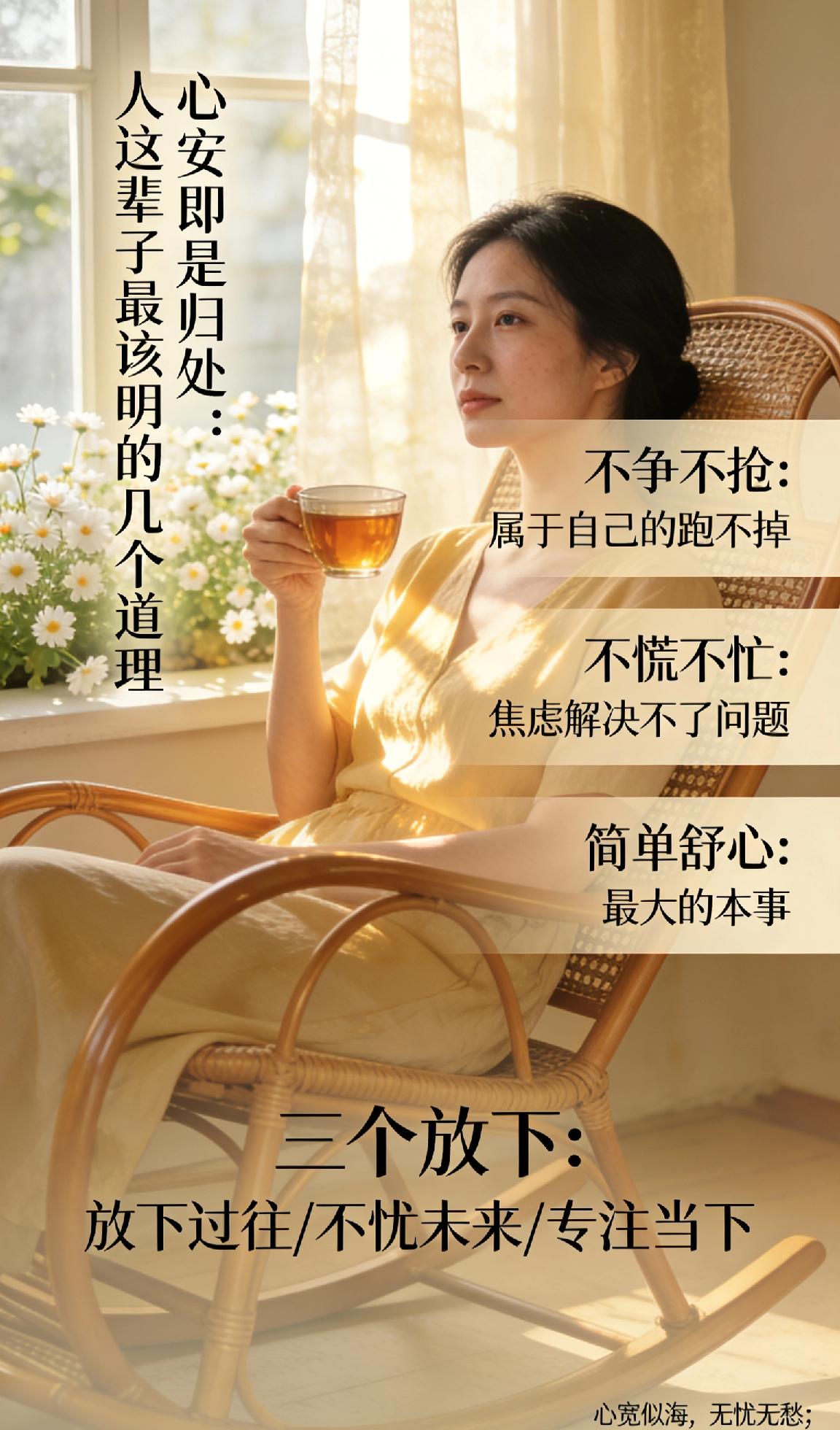 心安即是归处：人这辈子最该明白的几个道理

你有没有发现，随着年龄渐长，越来越喜