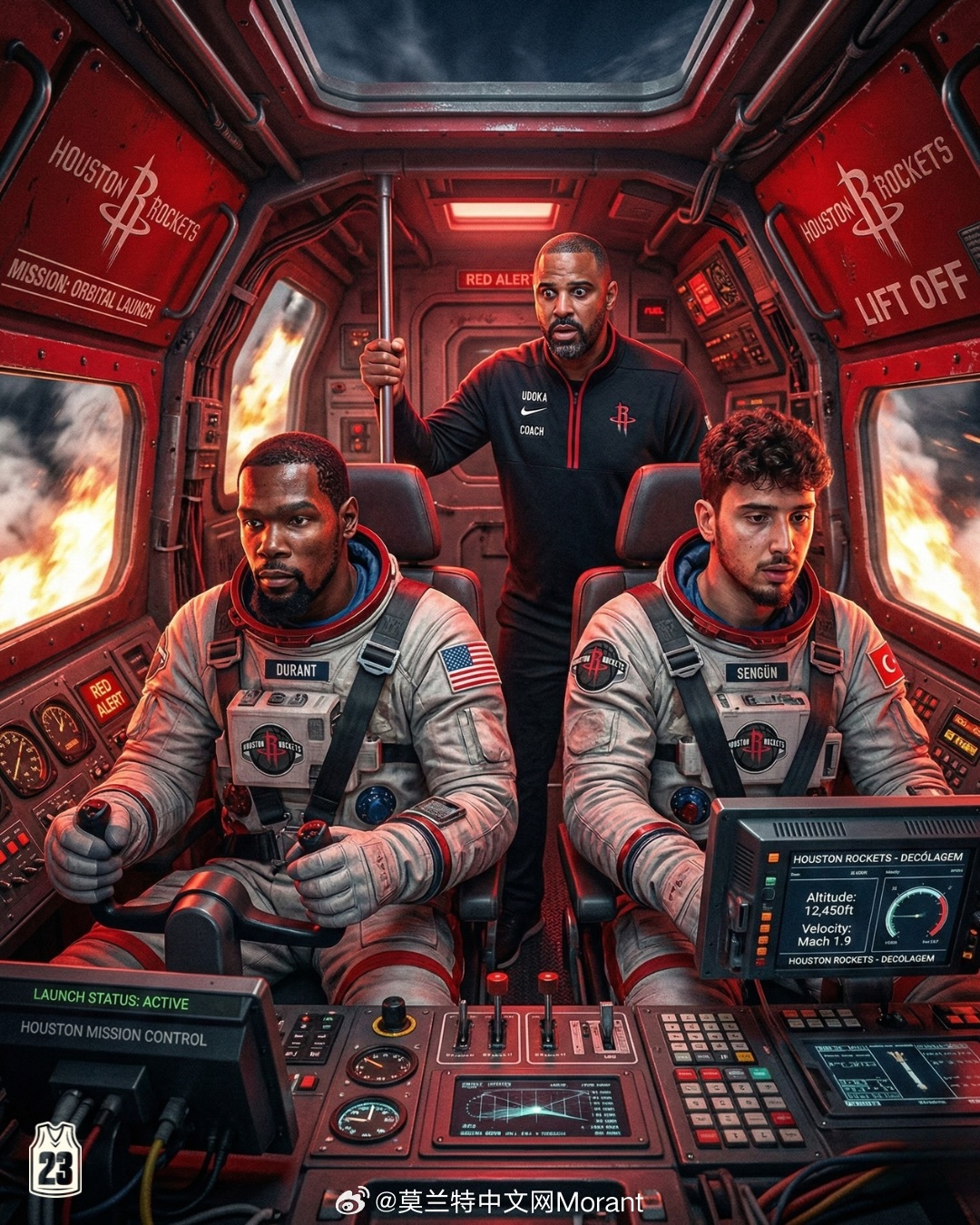 NBA西部各队创意图片，这个有点意思…莫兰特nbanba吐槽大会