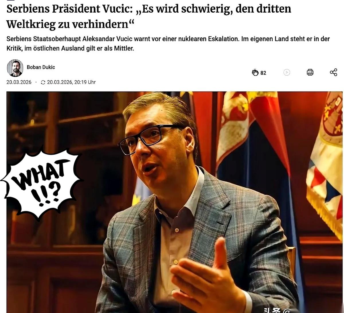 武契奇当众说出大实话，直言三战或许已没人拦得住，全场瞬间沉默。作为身处夹缝的欧洲