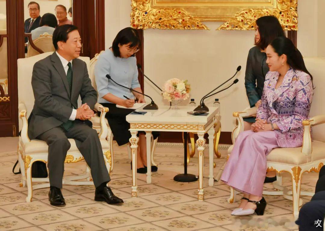 6月4日，韩志强大使及夫人王欢赴泰国总理府辞行拜会佩通坦总理。吴志武公使、江伟公