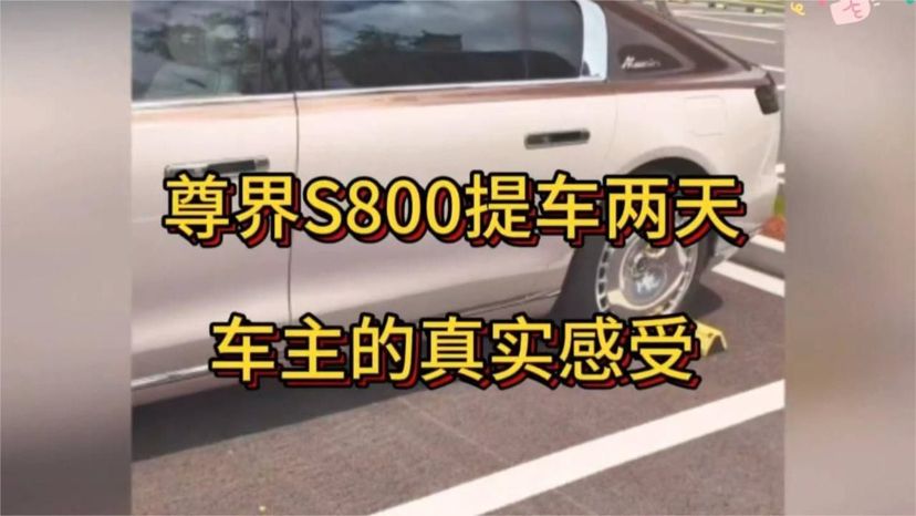尊界S800提车两天，车主的真实感受。