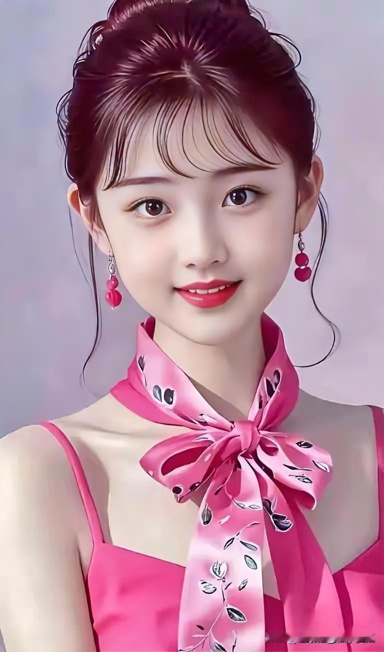 甜美少女风，粉色蝴蝶结发饰，元气满满！💖✨