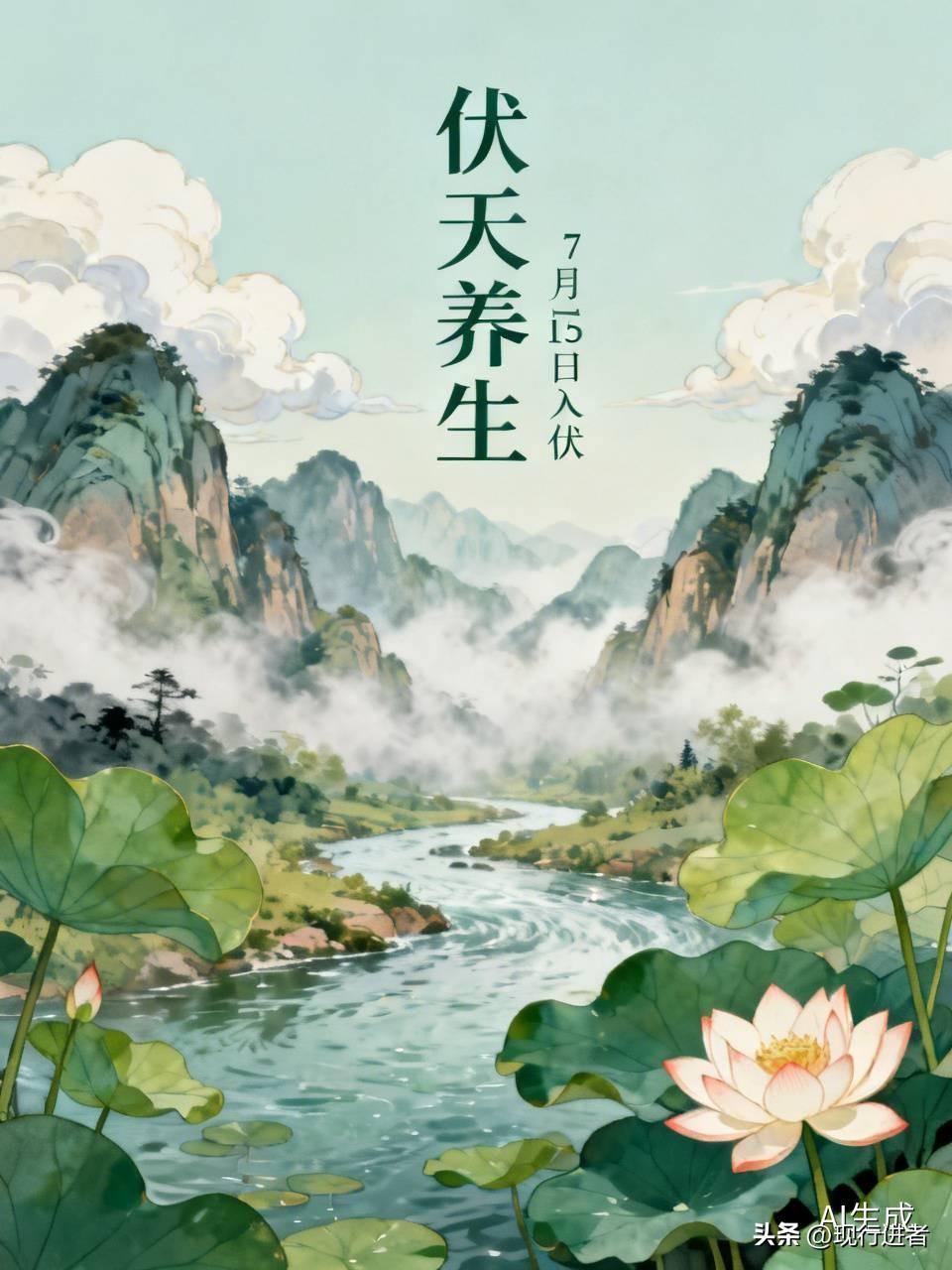 伏天之中，养生尤为重要。
有时也想，要不要去北方走走？不知那边是否真能觅得一片清