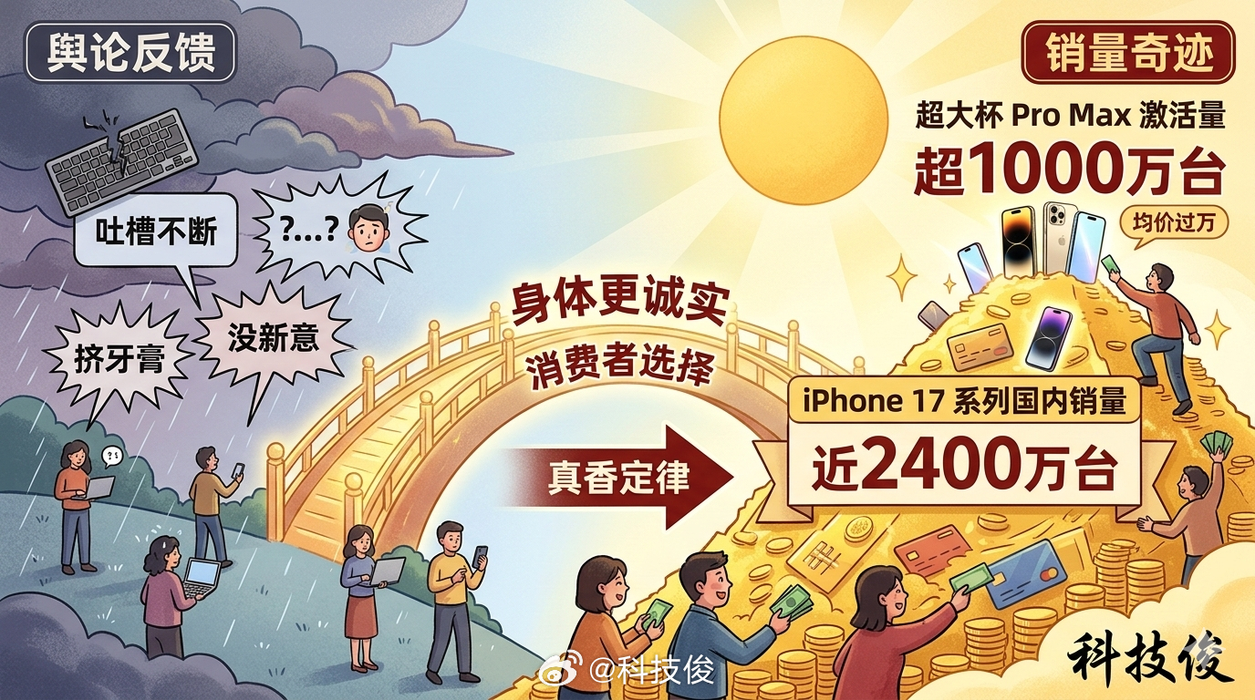iPhone17国内最新销量又真香了，整个iPhone 17系列在国内都快卖到2