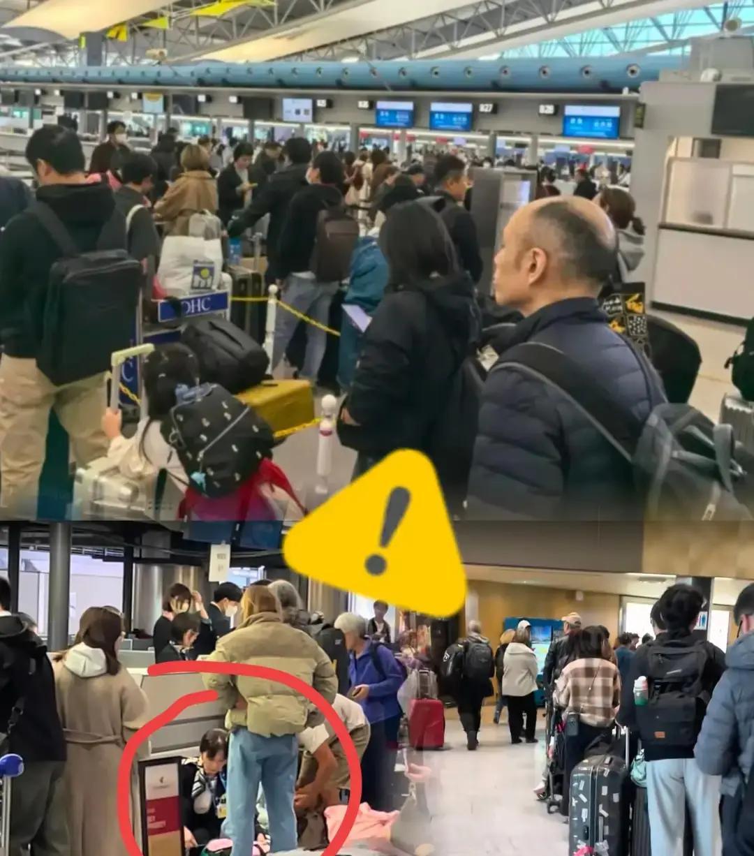 有一说一，也不知道他们现在着不着急，日本关西机场最近挤满了回国的人，场面跟咱们每