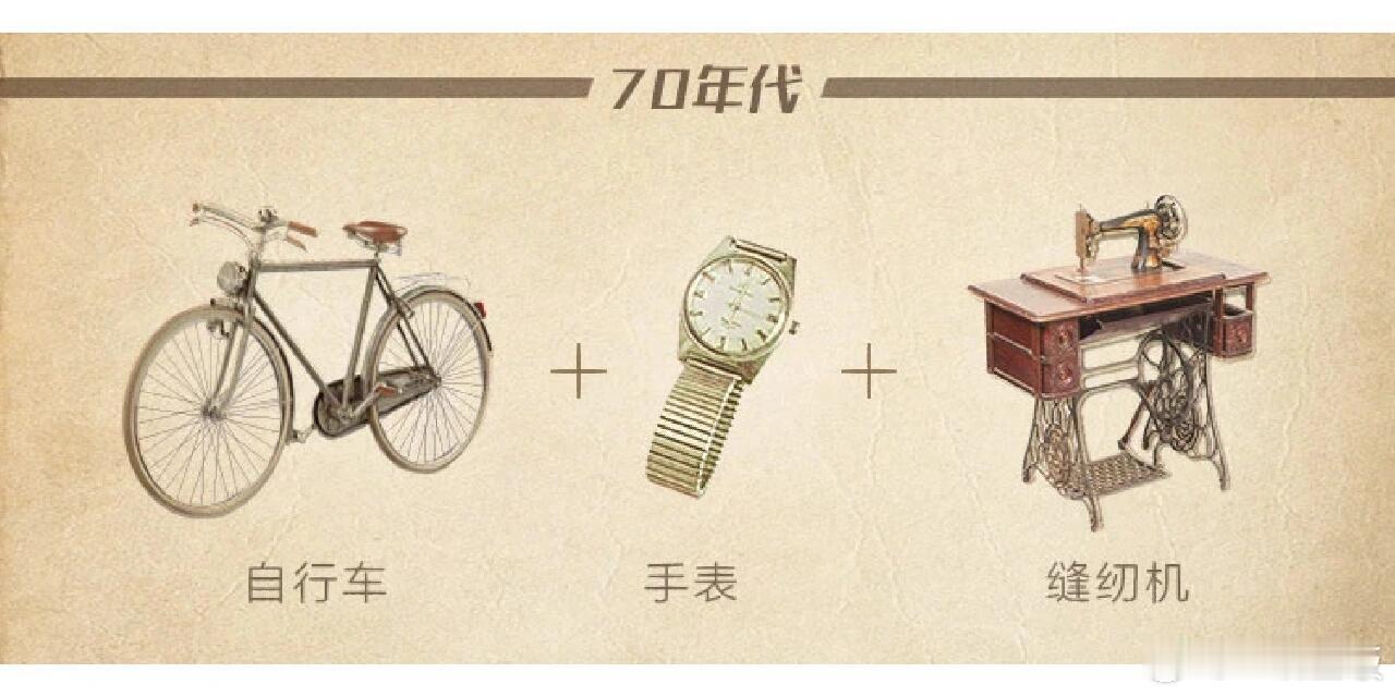 以前的三大件vs现在的三大件三大件见证了当代人的需求变化，简直是时代变形金刚！我