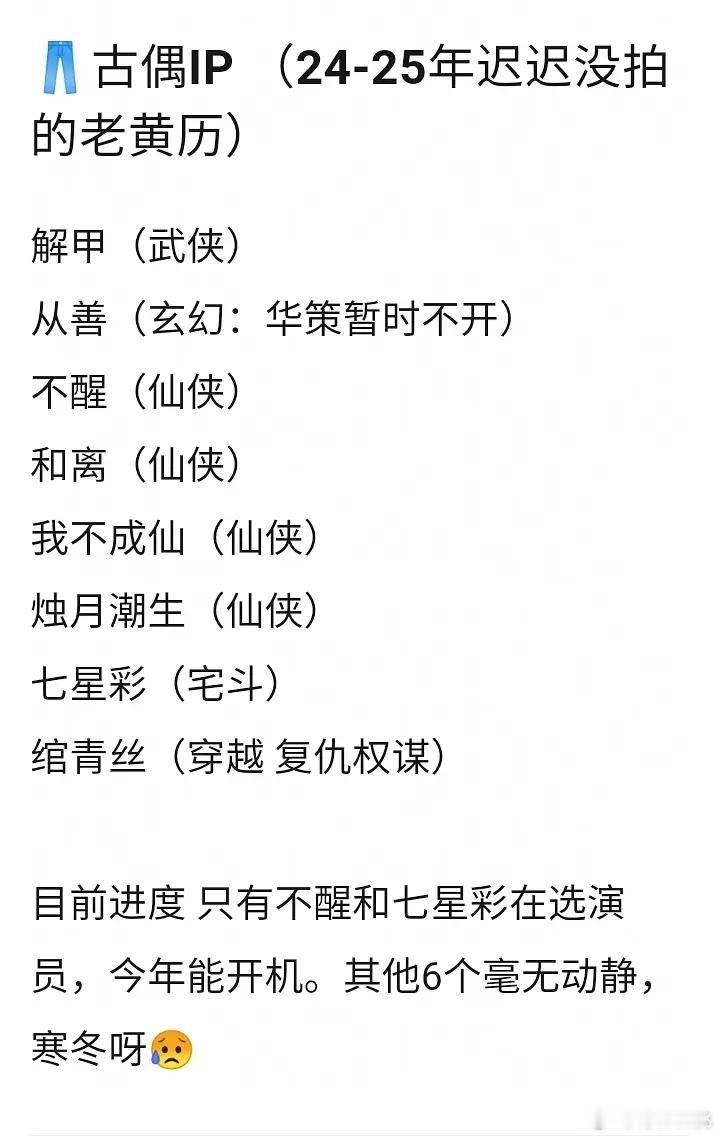 你们这些👖古偶IP最后能被谁且到？ 