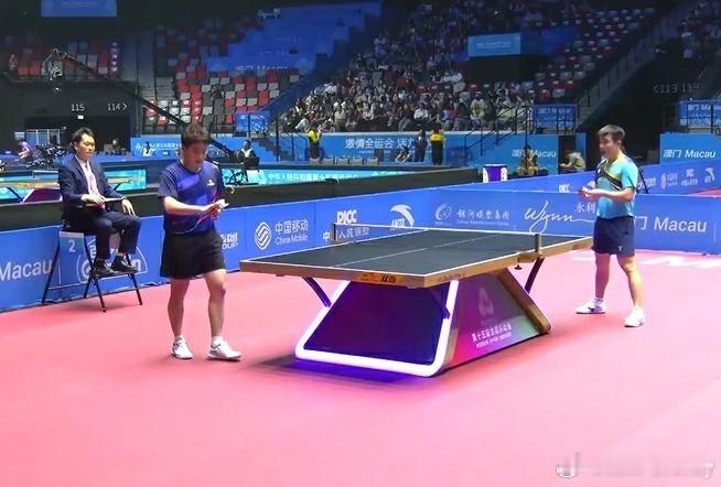 全运世界排名第6位的梁靖崑1-4不敌于何一，止步全运会乒乓球男单32强（6-11