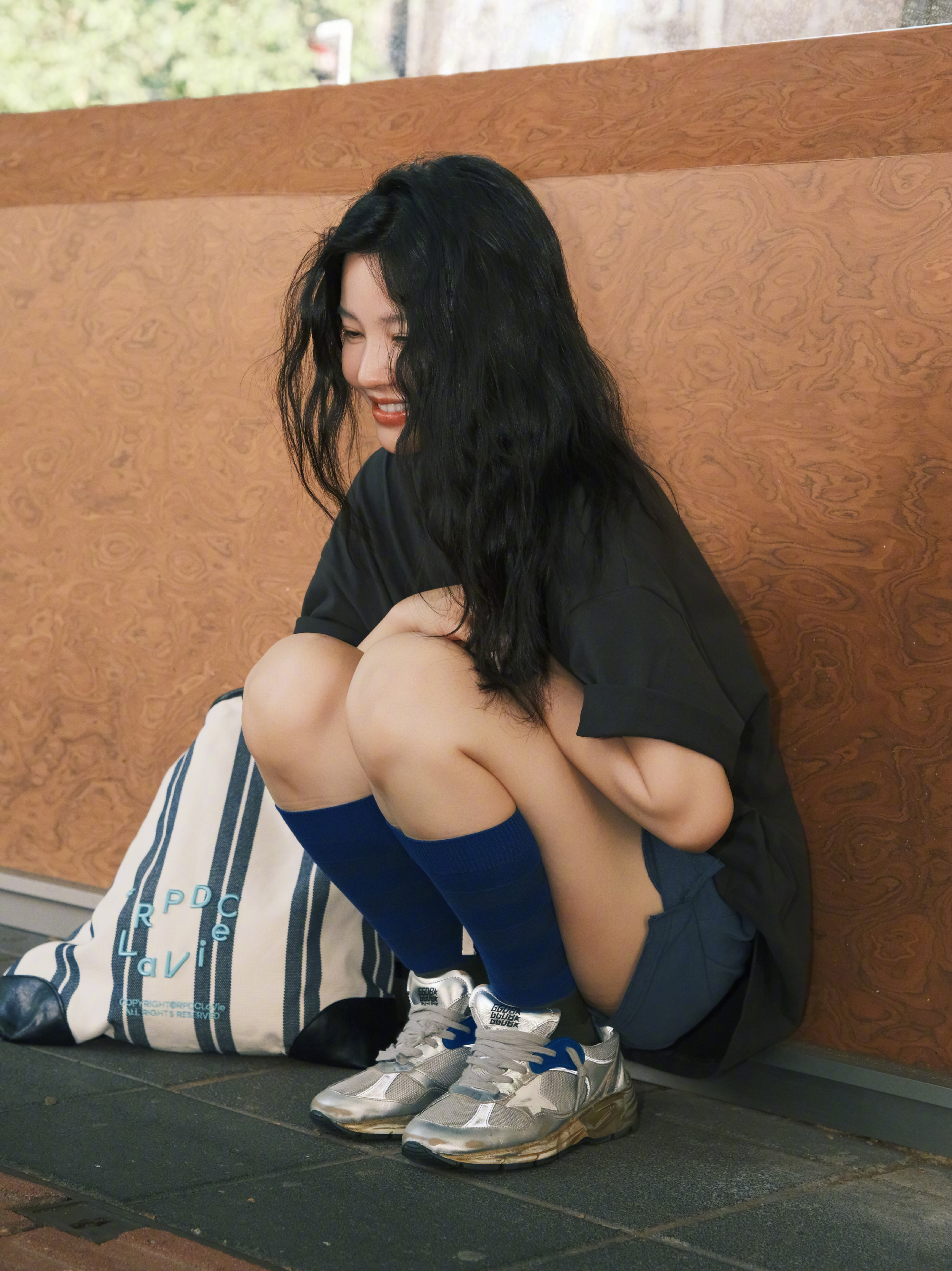 杨子姗快乐「蓝」不住 ​​​