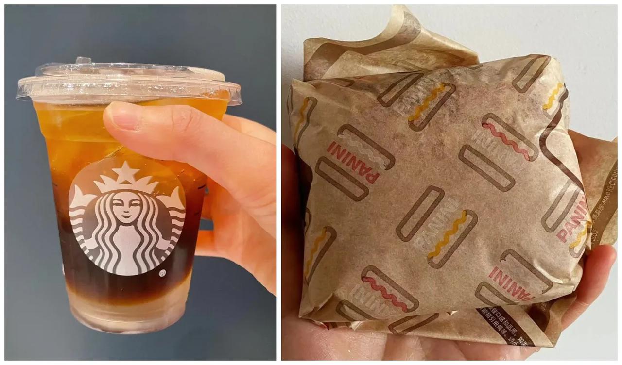 地狱早餐，配周三
…
星巴克新品：起泡酒风味美式 
+
肯德基新品：费城牛肉帕尼