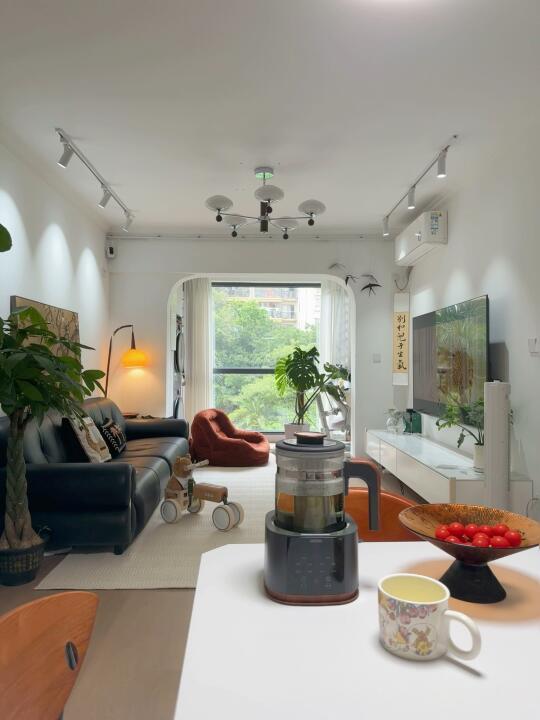 65平🏠，餐边柜2.2米这样布置最合适‼️
