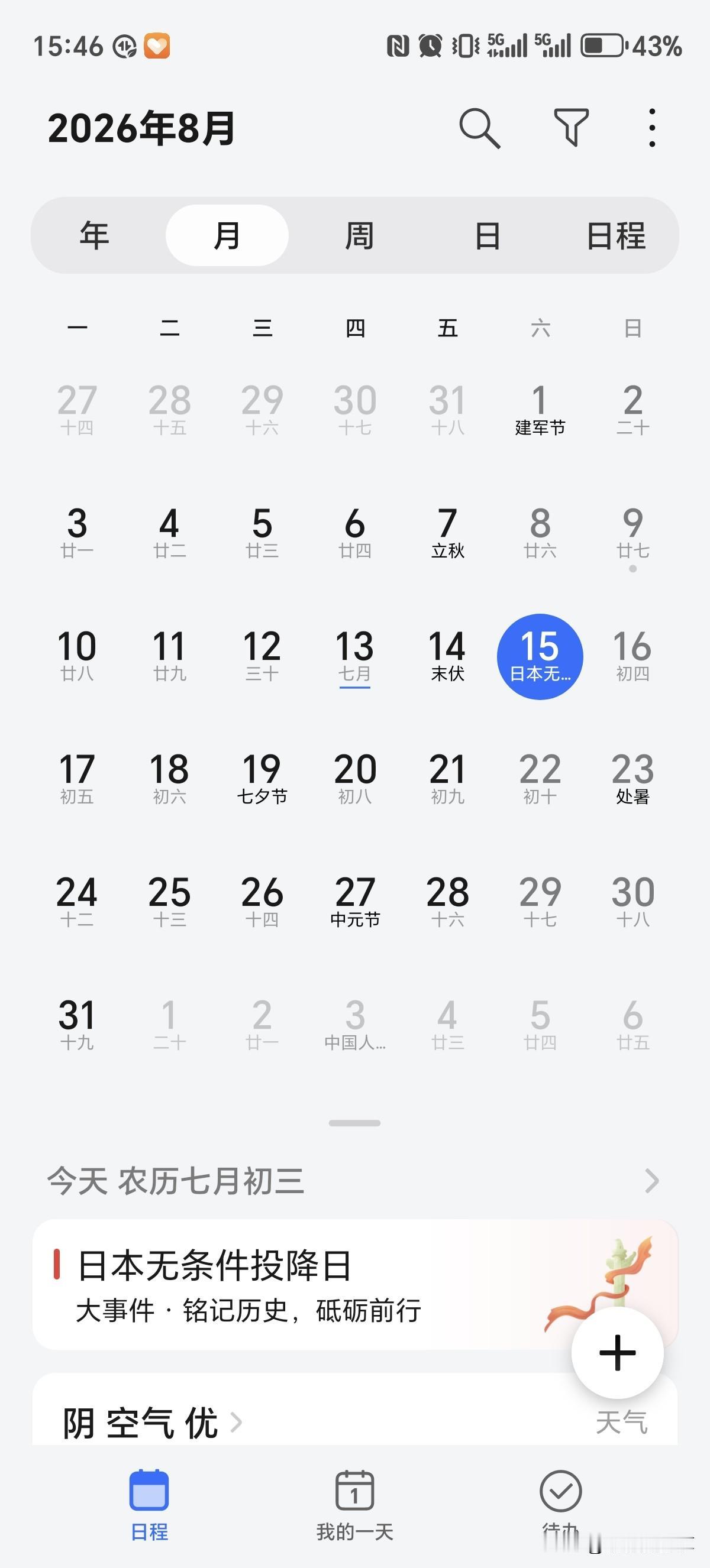 8月15日，永远不能忘记的一天
8月15日，日本无条件投降日。
八十余年前此