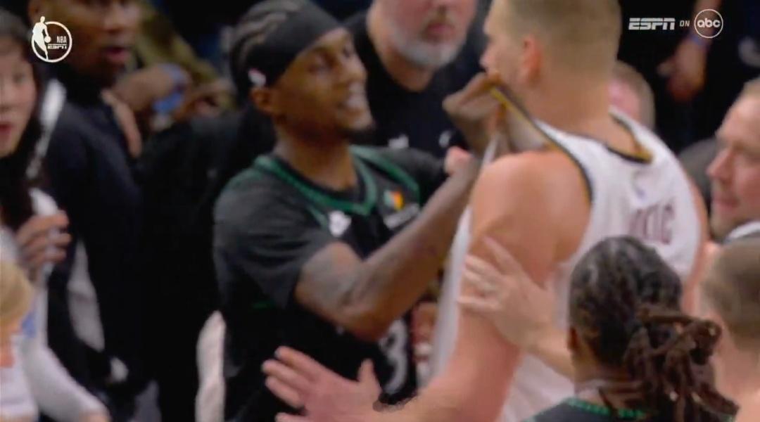 年度最有故事性和话题的镜头掘金森林狼冲突