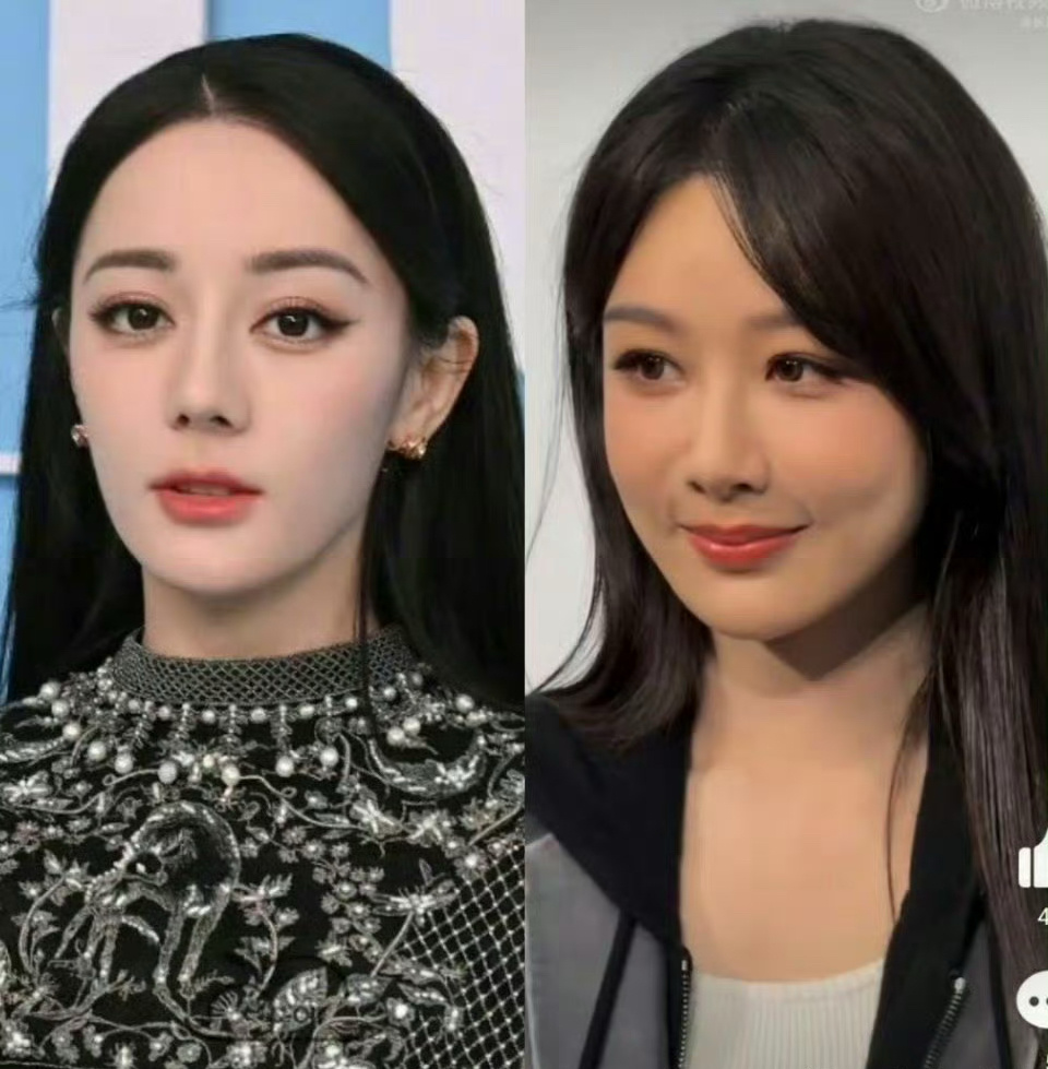 杨紫本来颜值就不高，再加上法令纹，这下更比不过迪丽热巴了 ​​​