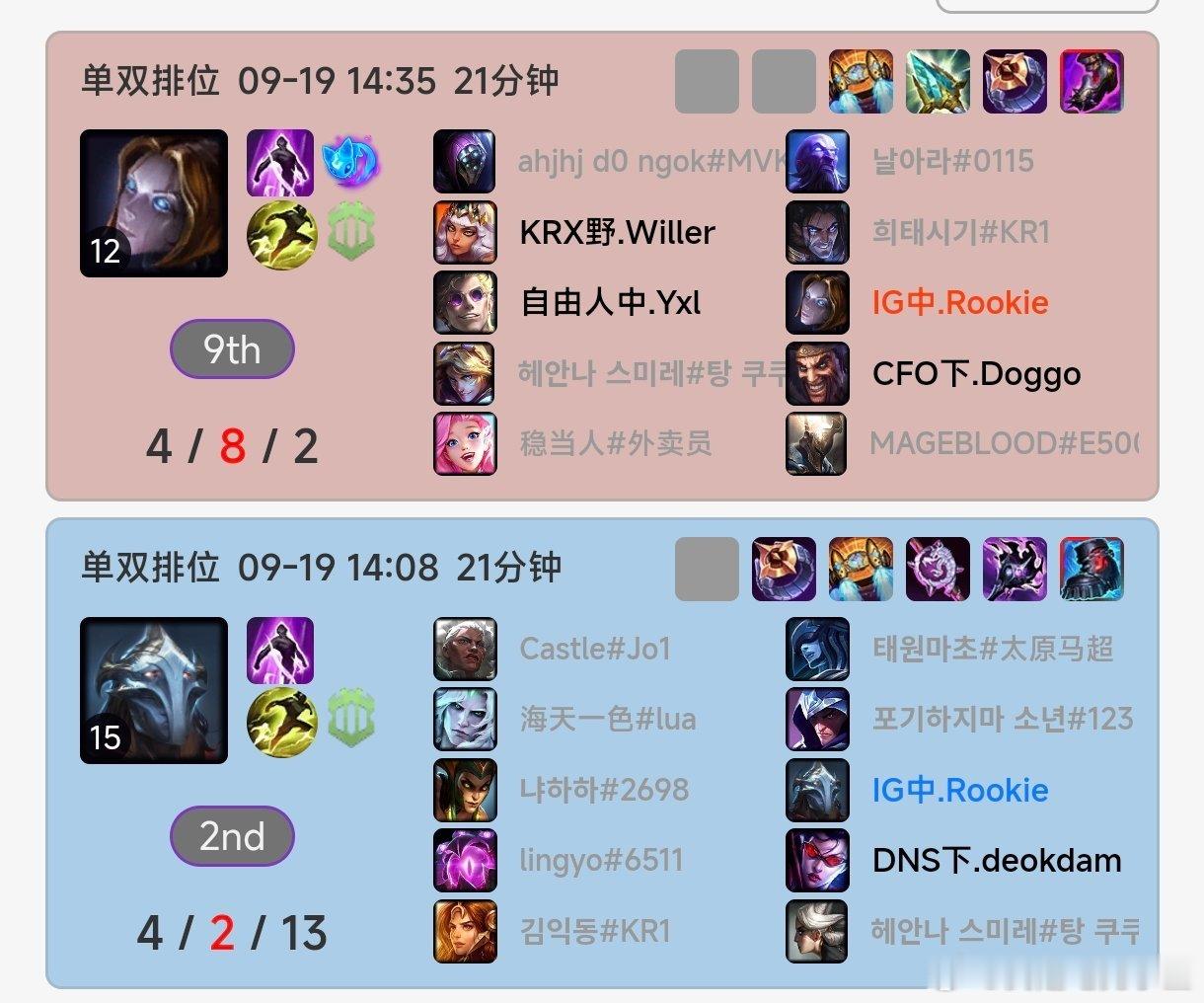 Rookie出发之前还在排位！看的出来，他是真的想重返世界赛！Wei和Rooki