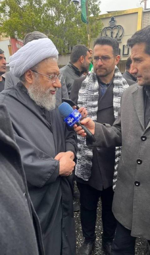 伊朗原子能组织负责人穆罕默德·埃斯拉米以及权宜之计委员会高级主席萨迪克·拉里贾尼