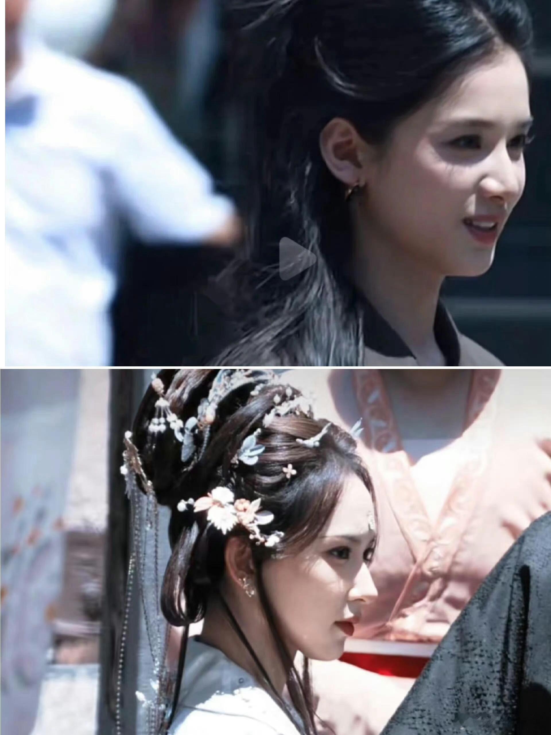 张婧仪和程潇侧脸真的是一个比一个优越，这才是真正的骨相美人吧 ​​​